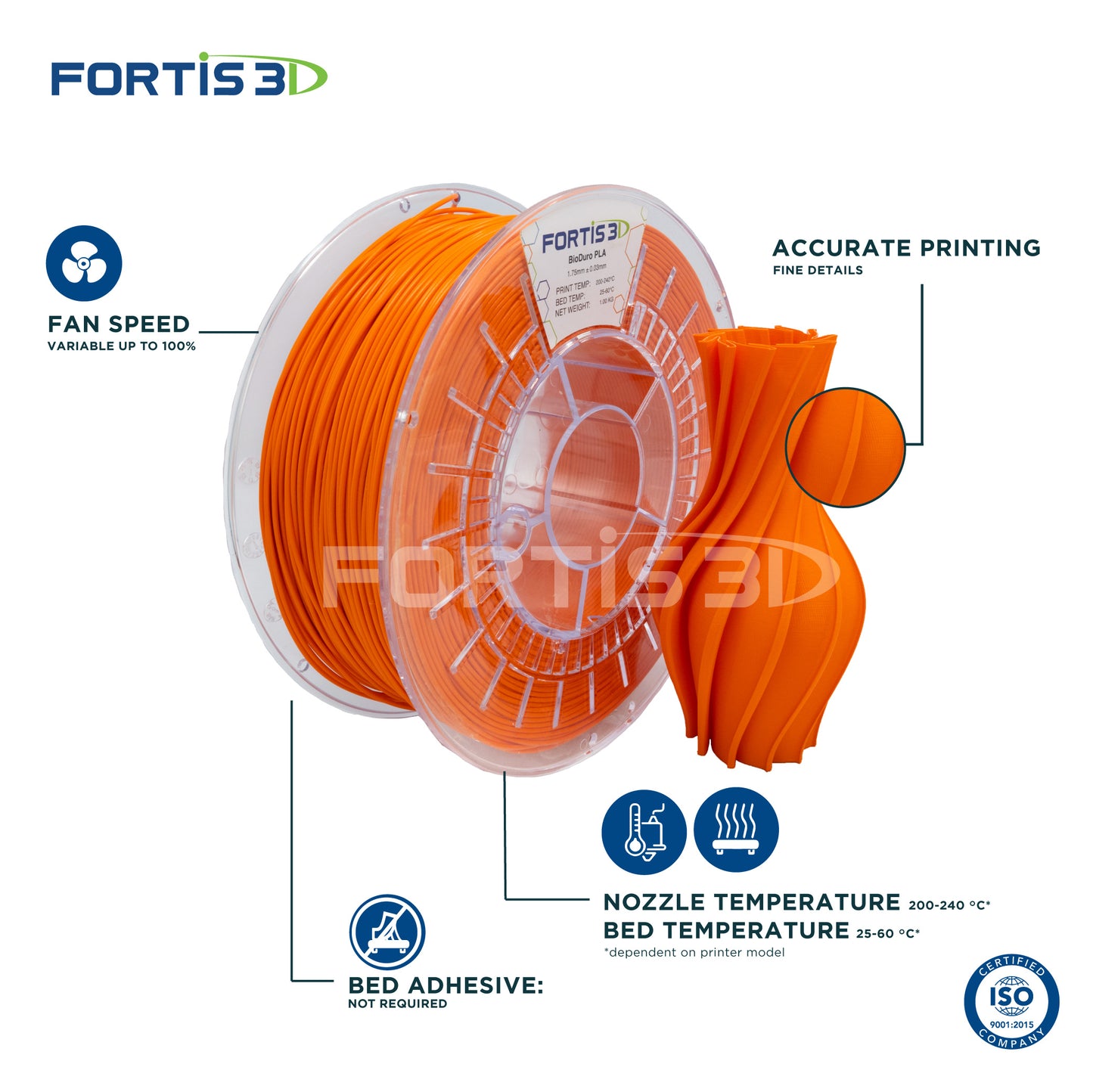 Fortis3D BioDuro PLA 1kg 1.75mm