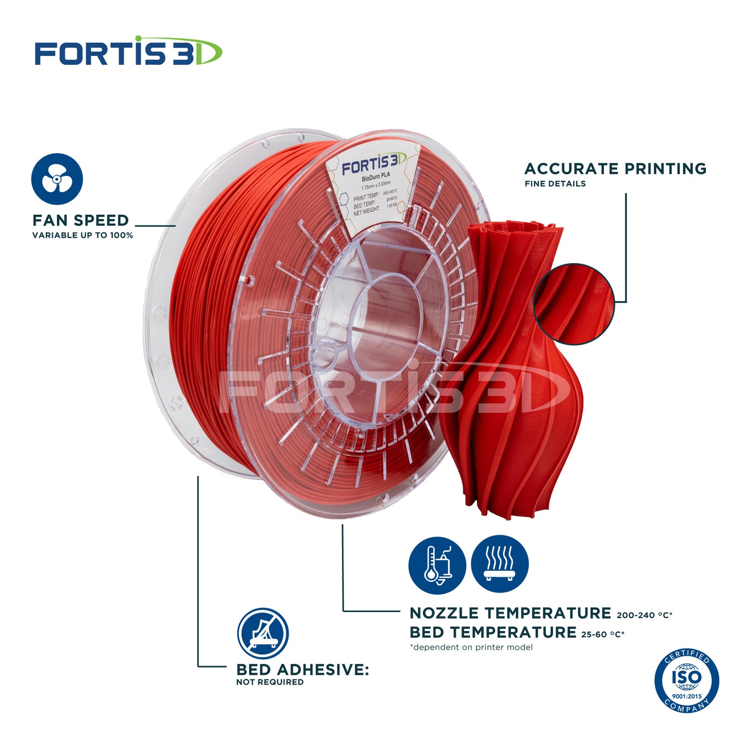 Fortis3D BioDuro PLA 1kg 1.75mm