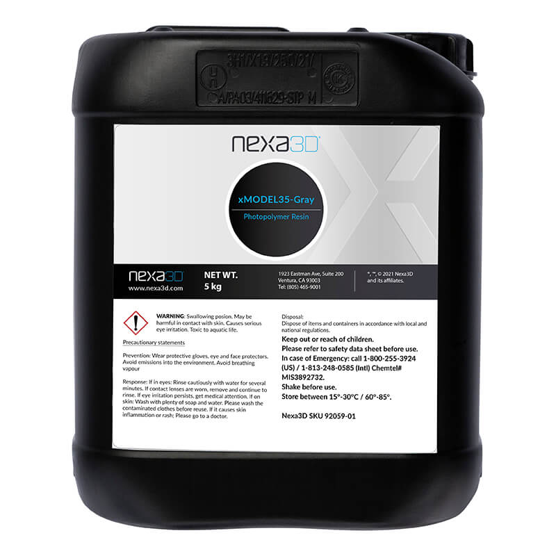 Nexa 3d xMODEL35 UV resin 5KG Grey